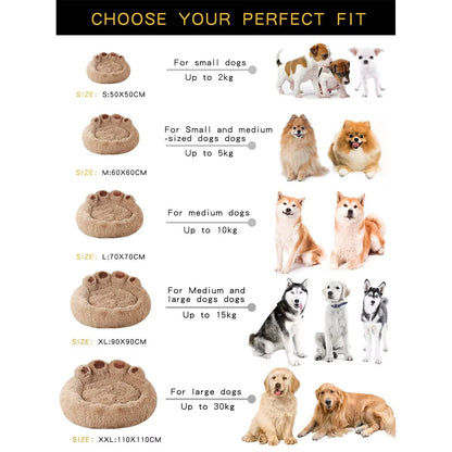 Petves™ Calming Plush Dog Bed – Warm & Cozy Sleep Nest